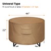 NEXCOVER Square Fire Pit Cover - Waterproof 600D Heavy Duty