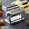 GOURMEX Pasta Maker Machine Stainless Steel Manual | With Adjustable
