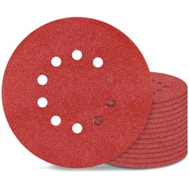 9 Inch 10 Holes Sanding Disc 100 Grit Drywall Sandpaper 15pcs for Popcorn Ceiling Sander Pads