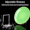 DoubleFill 12 Pcs Acrylic Plate Stand Adjustable White Wire and