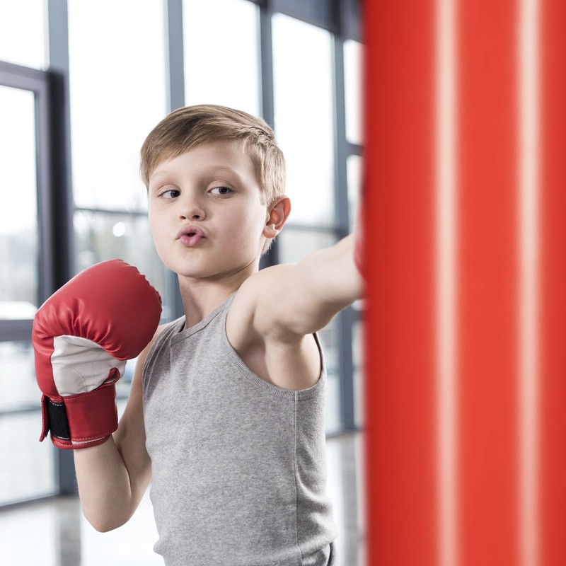Relaxdays Anti-Frust Free Standing Punch Bag, Inflatable Punch Bag, Boxing