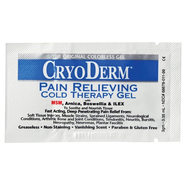 CryoDerm Individual Liquid Gel Packets 3 gm 100 Pack