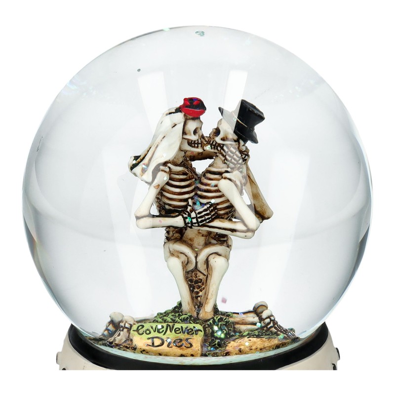 Eternal Love Snow Globe with Skeletons Figure 13.5 cm -