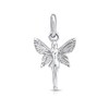DTPsilver® 925 Sterling Silver Guardian Angel Pendant - Without Curb