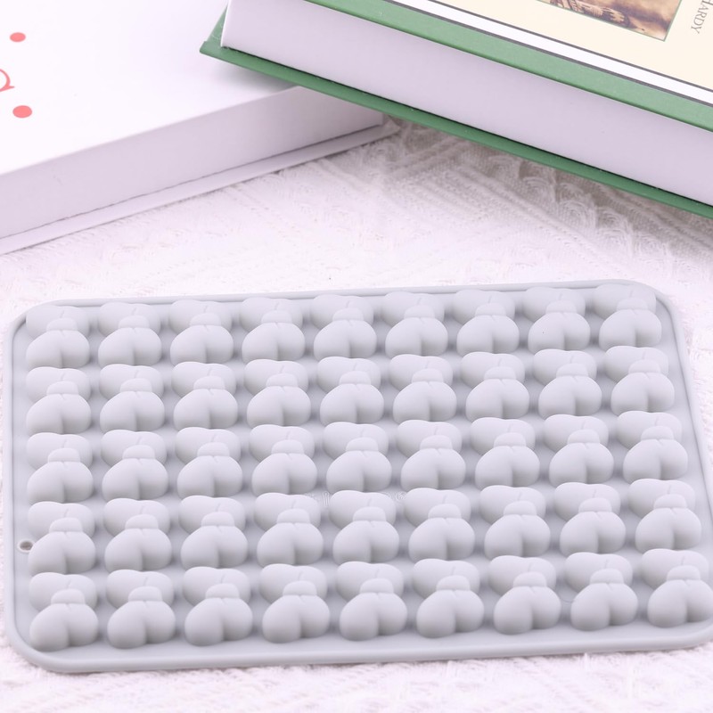 AIBOYA 45 Cavity Mouse Bow Silicone Molds Butterfly Tie Gummy