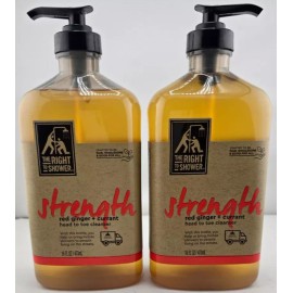 Right To Shower The Right To Shower Strength Red Ginger Currant Body Wash Cleanser Shampoo (2pc)