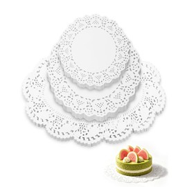 150 PCS Paper Doilies,Assorted Sizes White Lace Paper Doilies,Placemats for Party Table Cakes Desserts Crafts.