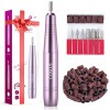 COSLUS Dark Purple Nail Drill Kit Electric Nail File with
