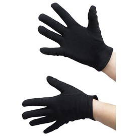 Sandai Cotton Gloves Unisex Set, 40 Cotton, Smooth, Gusset, Quality, Management, Cotton, Thin, Comfortable, Inner Gloves, Events, Taxi, Driving, Work, Transportation, Cleaning, Inspection, Dozen, S,