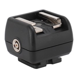 Flash Hot Shoe Adapter with PC Port for Nikon for Pentax Photography Accessory Suitable for Camera Flash Microphone Studio Light