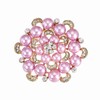 PATIKIL Pearl Floral Crystal Brooch, Elegant Imitation Pearl Brooches Pin