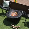 Giantex 3 in 1 Fire Pit, 32" Outdoor Wood Burning