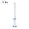 sourcing map 1/4-20 x 3-1/2" Square Neck Carriage Bolts with