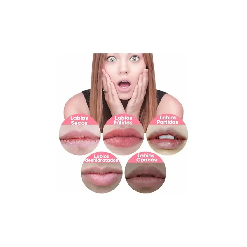 Cuidado Facial Labial Hidratante Bálsamo Labios Secos 8pz F