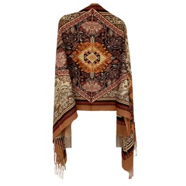 Ladies Scarves Pashmina Shawls and Wraps for Women Winter (Mustard M3)