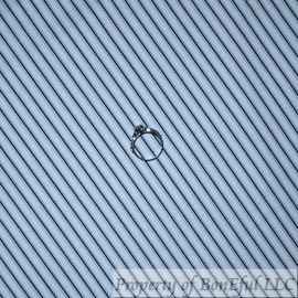 Signature BonEful Fabric FQ Cotton Quilt White Blue Tonal Stripe Small Tiny Calico Print S