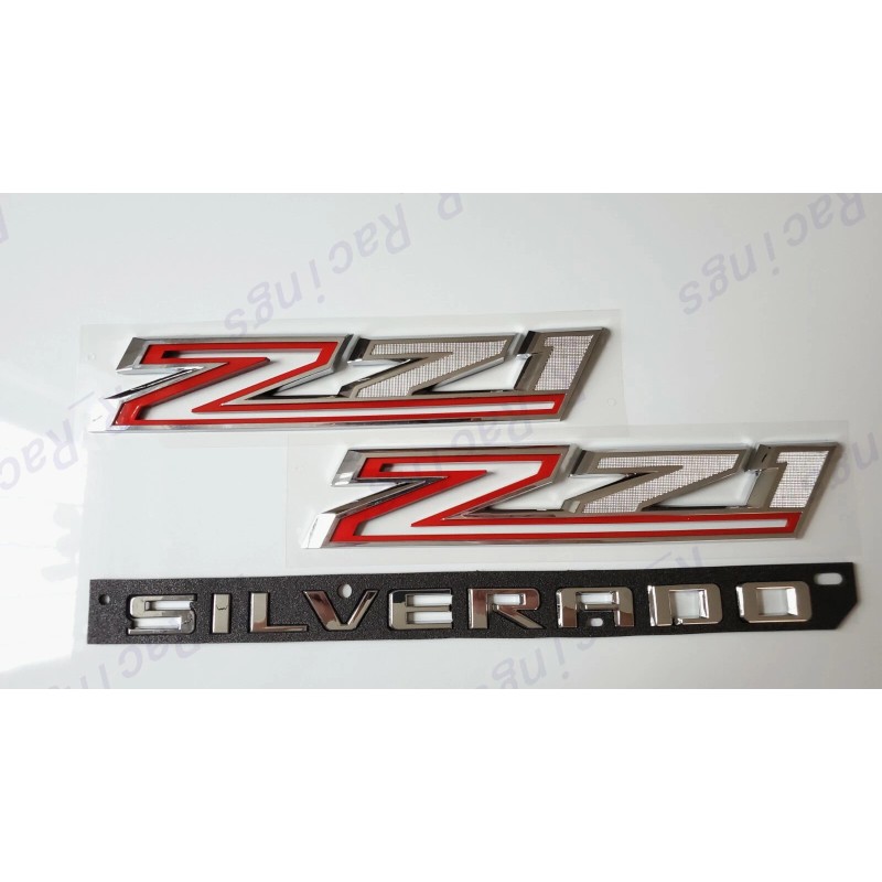 GM Auto Chrome Fender Z71 Rear Tailgate Silverado RST Emblems