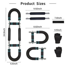 Twister Arm Trainer，Portable Arm Exerciser with Gloves & Headband for Men & Home Gym，Adjustable Resistance Strength Training Equipment for Chest, Arms, Shoulders & Full-Body Workout