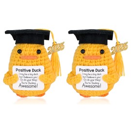 KFSCIP Graduation Gifts, Positive Plush Dolls for High School and College Graduates 2025, Inspirational Emotional Support Gift, Milk Cotton Material, 9.5cm x 5cm
