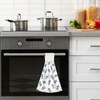 Blueangle Set of 2 Blueberry Hanging Tie Towels Kitchen Hand