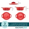 Rachael Ray Solid Glaze Ceramics Casserole Bakers/Baking Dish with Shared