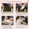 ZFYQ Sushi Mat 1 Pcs, Natural Bamboo Sushi Rolling Mat