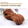 Sosmar 5 m x 3 mm Leather Cord, Suede Leather