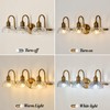 UOFUS Gold Vintage Vanity Light 3 Lights Bathroom Lighting Fixtures
