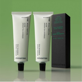 innisfree 이니스프리 아일 넘버 핸드크림 그린티 에썽스, 50ml, 2개