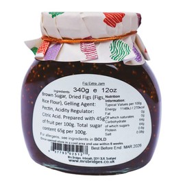 Mrs Bridges Fig Preserve, Made in Scotland, 12oz Jar (Pack of 1)