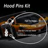 Hood Pins Kit for Car - Stainless Steel Hood Pin