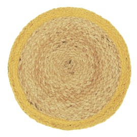 Walton & Co. 35cm Ochre Fiesta Circular Jute Placemat