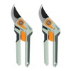PrunePro 8" Professional Pruning Shears for Gardening 2 Pack Bypass