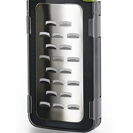 Simposh Shaver Grater | Handheld Grater for Shavings & Curls of Truffle Garlic Soft Cheese Chocolate Fruit Vegetable | Sharp Stainless Steel Blade | Soft Ergonomic Handle | Safety Cover Food Container