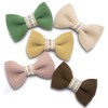 Summer-Ray 50pcs 2" Wide Handcrafted Mini Linen Ribbon Bows Mixed
