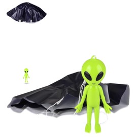 Forest & Twelfth 4" Alien Paratroopers with Parachutes, 12Pcs, Extraterrestrial Toys for Boys & Girls, Space-Themed for Outdoor Play, Collectible Alien Army Men, Throwing Action Figures for Kids