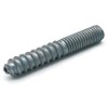 Zinc Plated Steel Hanger Bolts 3/8"-16 Machine Thread with Lag