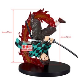 Banpresto Tanjiro Kamado Demon Slayer: Kimetsu No Yaiba, Vibration Stars Plus, 12 cm, Multicoloured, BP29068P, Ideal for Anime Fans