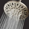 AquaDance BRUSHED NICKEL High Pressure 6-Setting 7" Rain Shower Head