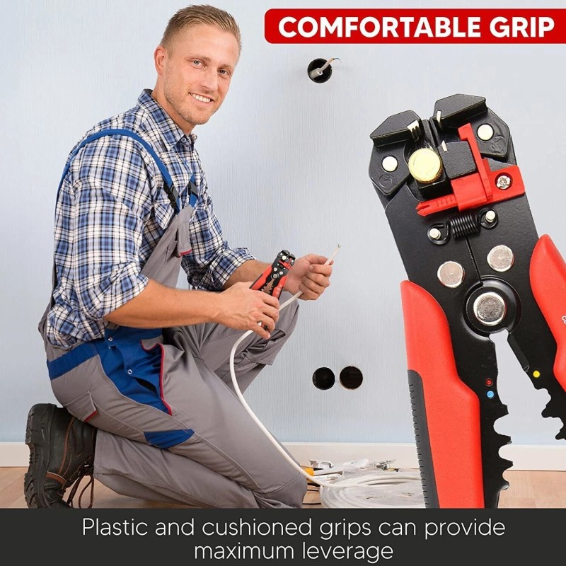 Unbranded Wire Stripping Tool, Self-adjusting 8-Inch Automatic Wire Stripper/Cutti