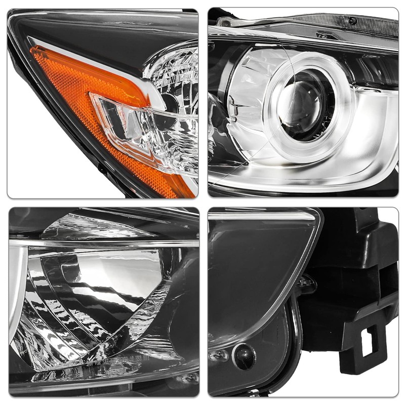 SOCKIR Headlight Assembly Fit for 2013-2016 Mazda CX-5 Factory Halogen
