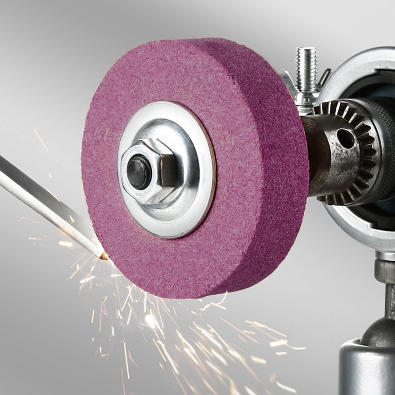 BEROZA Grinding Wheel Adapter and Sharpening Stone for Drill, Metal