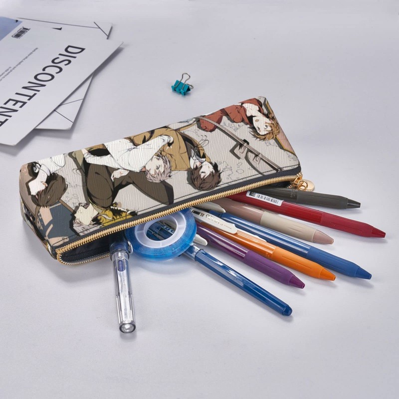 Bungo Stray Dogs Pen Case, Large Capacity, Pencil Case, Multi-functional,