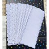 10 x Pure White Cross Stitch Embroidery Bookmarks Blank Cross