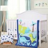 JISEN 3 Piece Crib Bedding Set Crib Quilt Crib Sheet