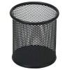 HSYMQ Black Pen Holder Cup for Desk, Black Wire Mesh