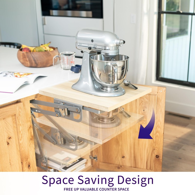 Life Finds Kitchen Appliance Lifting Brackets, Spring Loaded Lift Assist