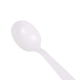 Karat U2022W 5.6" PS Extra-Heavy Weight Disposable Soup Spoon, White (Pack of 1000)