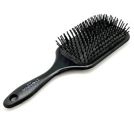 DONNA Cepillo de Paleta Grande, 1 Pieza, Negro, para Cabello Mediano A Largo, Rizado, Liso Y Peine.