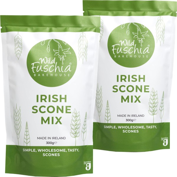 Wild Fuschia Bakehouse Irish Scone Mix - Easy-To-Make Fluffy and Crispy Scones Fresh From the Oven - Sweet or Savoury and Perfect For Tea Time - Scone Mixture Makes 6-8 Scones
